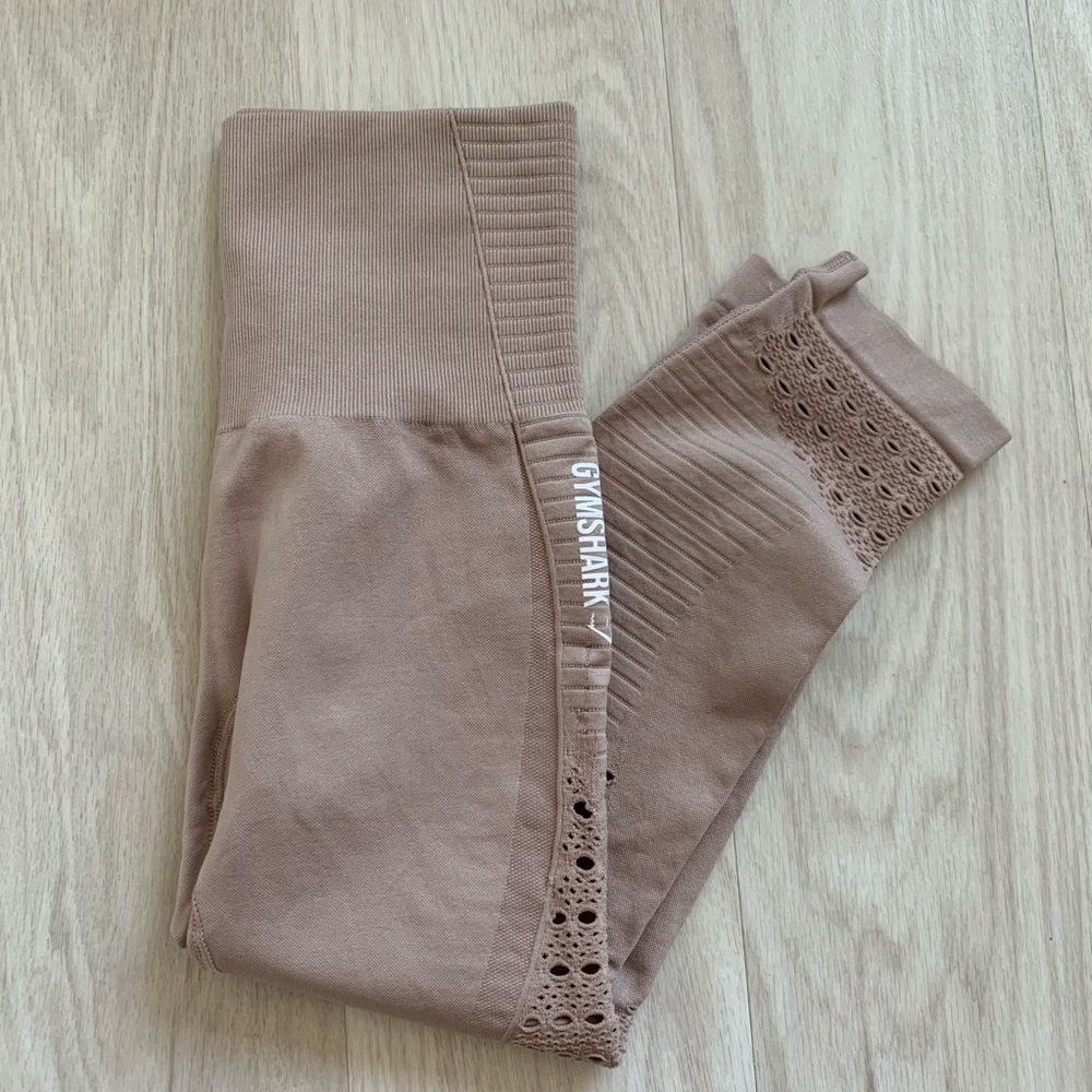 Gymshark energy seamless taupe/tan leggings sz S